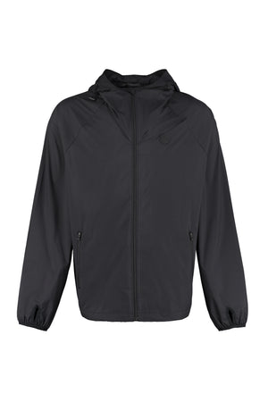 Technical fabric hooded jacket-0